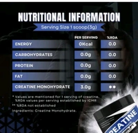 Non Flavoured Creatine Monohydrate 