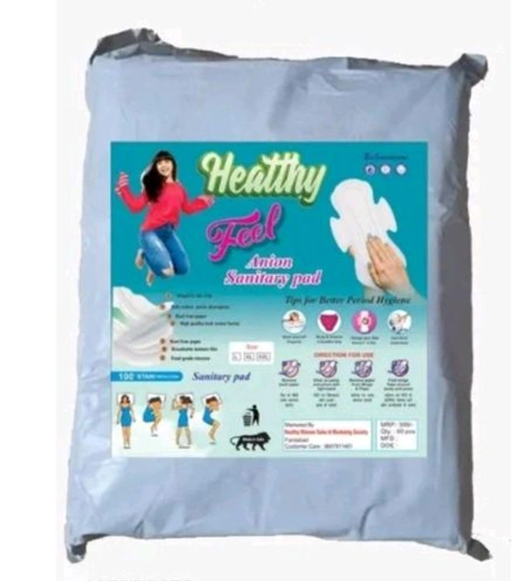 Sanitary Pads  - White, Xl Size - 60 Piece