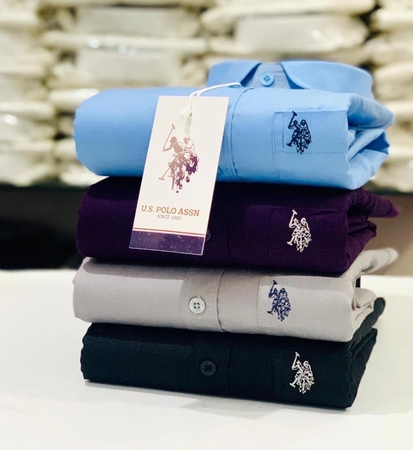 Us polo US POLO 4-Pack Plain Shirts Combo – Timeless Style and Comfort - S-36