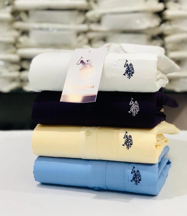 Us polo US POLO 4-Pack Plain Shirts Combo – Timeless Style and Comfort - M-38