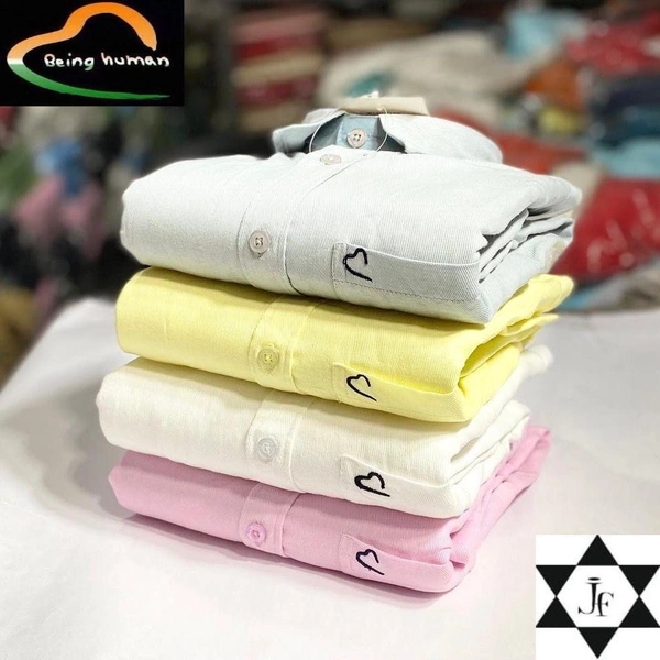 Being Human 4-Pack Plain Shirts Combo – Timeless Style and Comfort - L-40