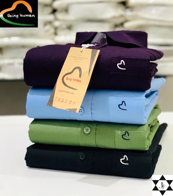 Being Human 4-Pack Plain Shirts Combo – Timeless Style and Comfort - XL-42