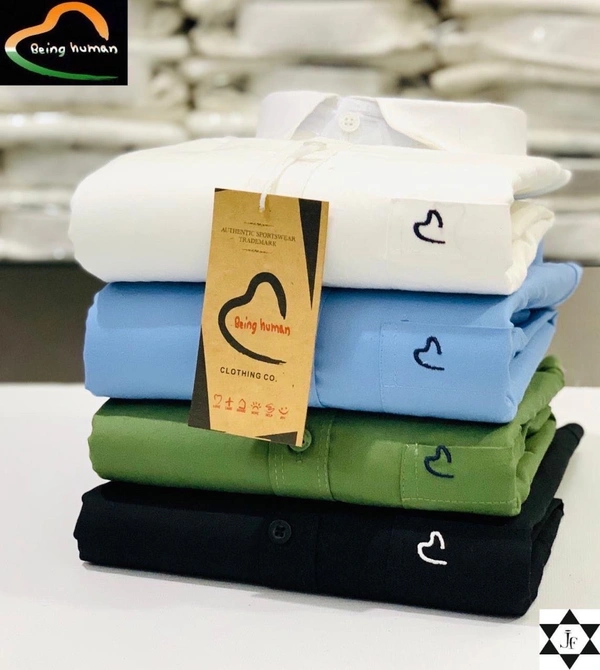 Being Human 4-Pack Plain Shirts Combo – Timeless Style and Comfort - M-38