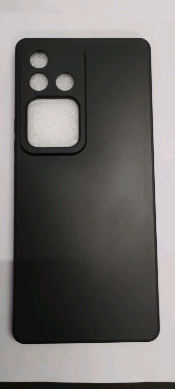 Matte Black Soft TPU Back Case for Vivo V30 Pro 5G – Slim, Stylish & Protective - Black, Vivo V30 Pro 5G