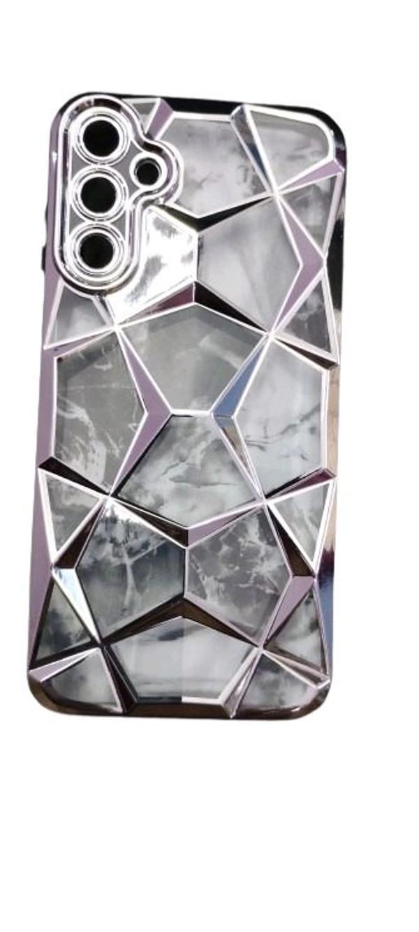 Back Cover for Samsung A15 5G in purple color (Camera Bump Protector, pack of: 1) - Samsung A15 5G, Silver