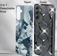 Back Cover for Samsung A15 5G in purple color (Camera Bump Protector, pack of: 1) - Samsung A15 5G, Silver