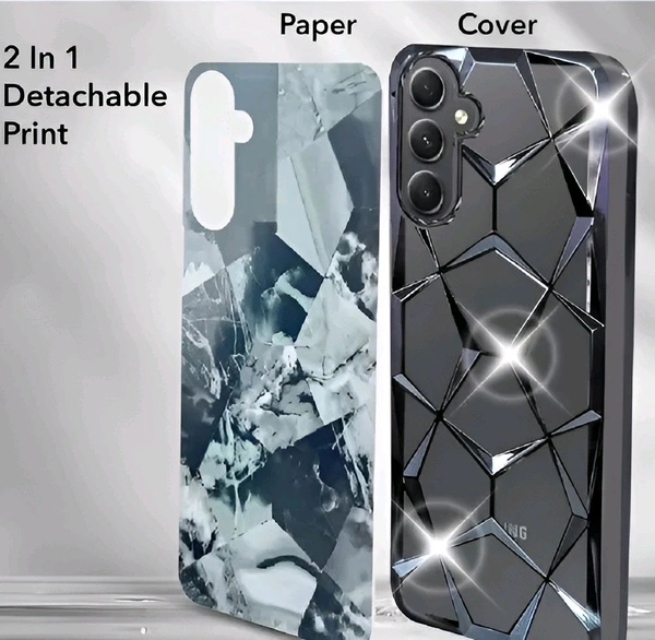 Back Cover for Samsung A15 5G in purple color (Camera Bump Protector, pack of: 1) - Samsung A15 5G, Silver
