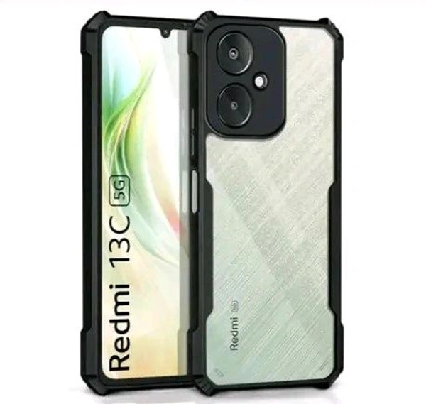 REDMI 13C 5G BACK COVER ALSO COMPATIBLE WITH (13R) - Black, REDMI 13C 5G