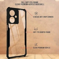 REDMI 13C 5G BACK COVER ALSO COMPATIBLE WITH (13R) - Black, REDMI 13C 5G
