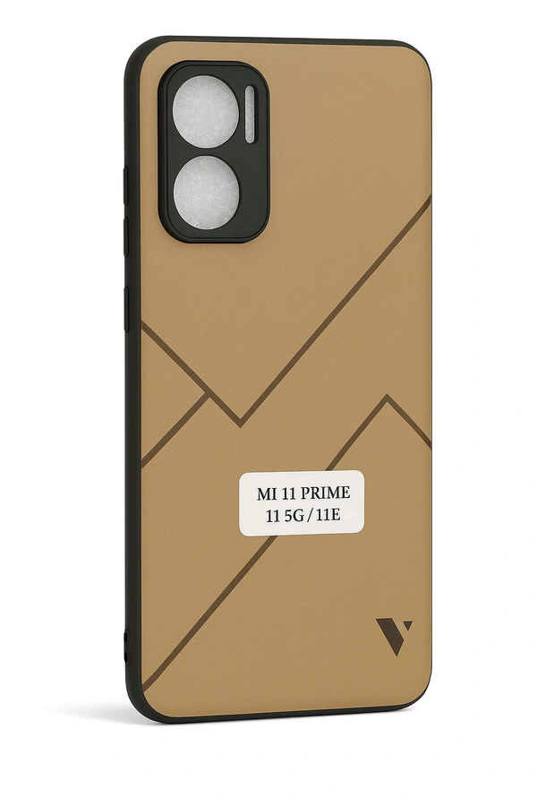 Designer Geometric Back Cover for MI 11 Prime(5G) / Redmi Note 11E (5G)
 - Raw Sienna, MI 11 Prime(5G)
