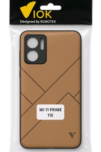 Designer Geometric Back Cover for MI 11 Prime(5G) / Redmi Note 11E (5G)
 - Raw Sienna, MI 11 Prime(5G)
