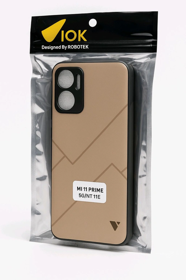 Designer Geometric Back Cover for MI 11 Prime(5G) / Redmi Note 11E (5G)
 - Raw Sienna, MI 11 Prime(5G)