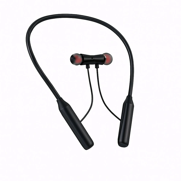 MS STAR BOSS Bluetooth Wireless Neckband Earphones with Deep Bass & 30H Playtime - Black, Universal