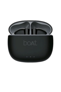 boAt Aeromaxx Wireless TWS Earbuds with 60 Hours Playtime, ENC & Voice Assistant - Black, Universal