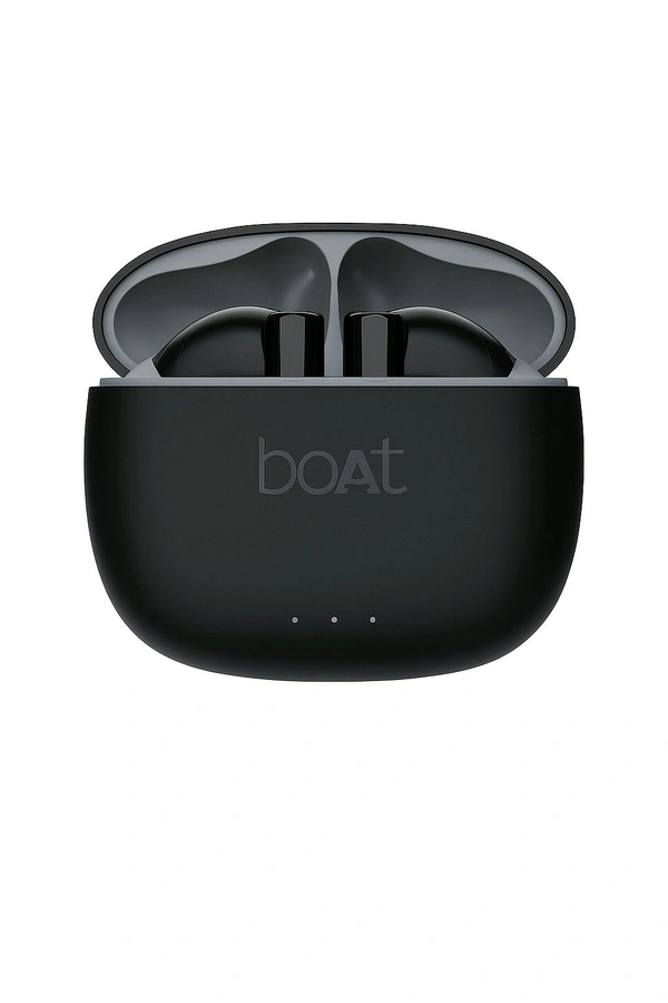boAt Aeromaxx Wireless TWS Earbuds with 60 Hours Playtime, ENC & Voice Assistant - Black, Universal