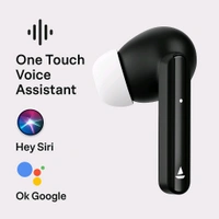 boAt Aeromaxx Wireless TWS Earbuds with 60 Hours Playtime, ENC & Voice Assistant - Black, Universal