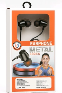 boAt Premium Metal Series Type-C Wired Earphones - Black, Universal
