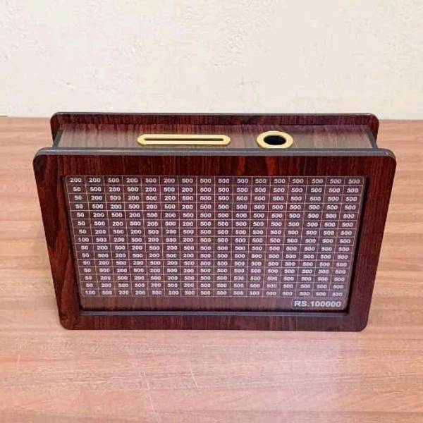 1 Lakh Wooden Money Box