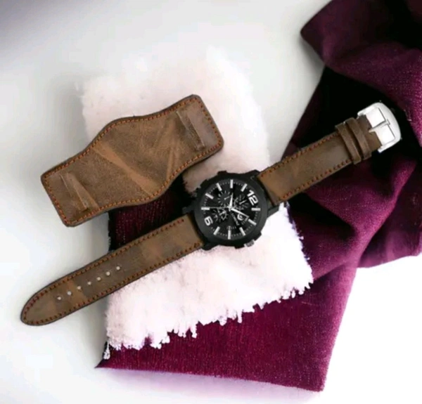 Royal Wrist |leather Style Men , Best For Office ,Party And Occasions [Welcome To Royal Family]