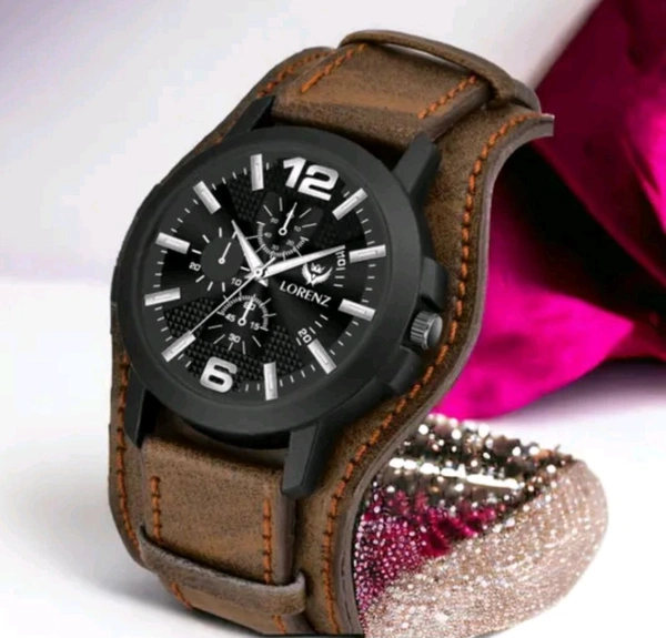 Royal Wrist |leather Style Men , Best For Office ,Party And Occasions [Welcome To Royal Family]