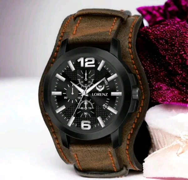 Royal Wrist |leather Style Men , Best For Office ,Party And Occasions [Welcome To Royal Family]