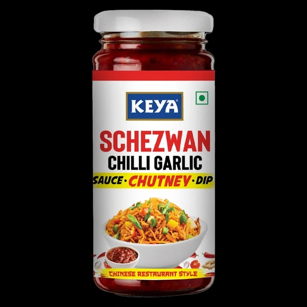 Keya Schezwan Chilli Garlic Chutney - Schezwan, 250g