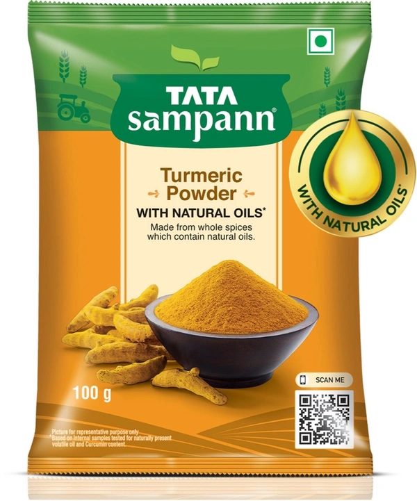 Tata Sampann  Turmeric Powder With Natural Oils, Haldi Powder (100 g)