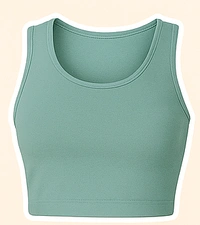 Mint Green Women’s Co-ord Set – Sleeveless Crop Top & Jogger Pants | Comfy & Stylish Activewear