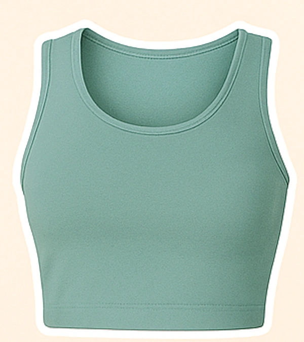 Mint Green Women’s Co-ord Set – Sleeveless Crop Top & Jogger Pants | Comfy & Stylish Activewear