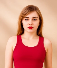 Red Co-ord Set for Women – Sleeveless Sports Crop Top & Jogger Pants | Stylish Gym & Lounge Wear