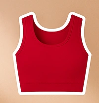 Red Co-ord Set for Women – Sleeveless Sports Crop Top & Jogger Pants | Stylish Gym & Lounge Wear