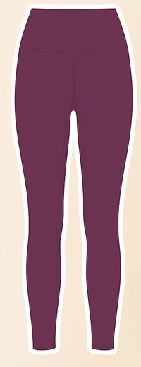 Plum Co-ord Set for Women – High-Waist Leggings & Sleeveless Crop Top | Gym & Yoga Activewear - Free Size, Black, Purpul