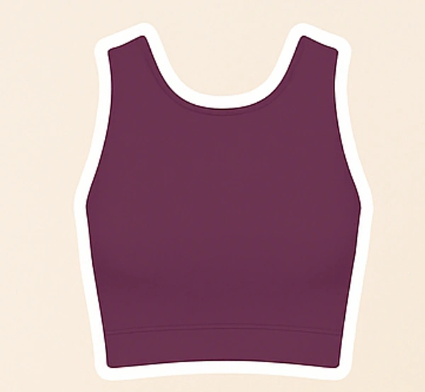 Plum Co-ord Set for Women – High-Waist Leggings & Sleeveless Crop Top | Gym & Yoga Activewear - Free Size, Black, Purpul