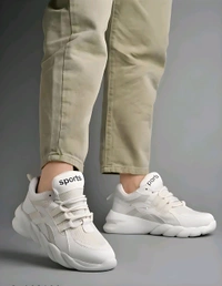 New Trending Sneakers For Men Primium Look  - White, 4
