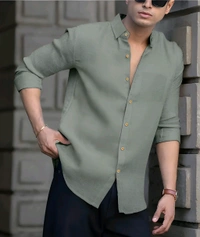 New Summer Linen Outfit With Primium Look  - Black, XXL