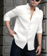 New Summer Linen Outfit With Primium Look  - Black, XXL