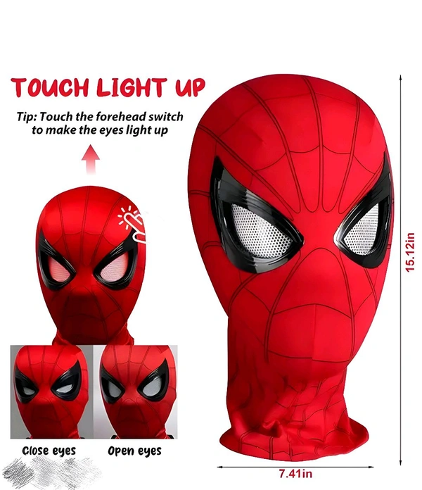 Spiderman Mask With Moving Eyes  - Red