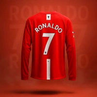 Manchester United Ronaldo full sleeve jersey 2008 red - M