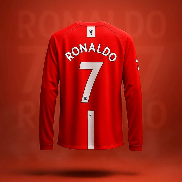Manchester United Ronaldo full sleeve jersey 2008 red - M