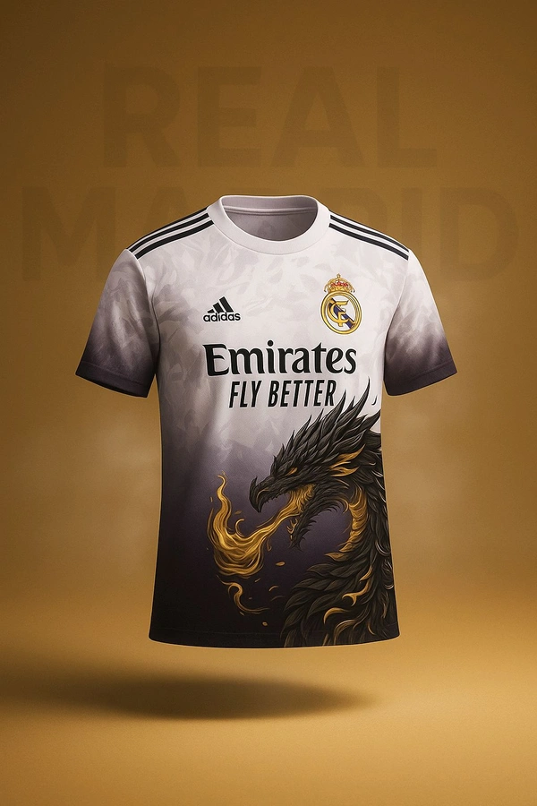 REAL MADRID BYBLADE DRAG 0N EDITION|LA LIGA AND UCL | FAN JERSEY | SUMMER FABRIC | 2025 MEN JERSEY  |  - XL, Purple