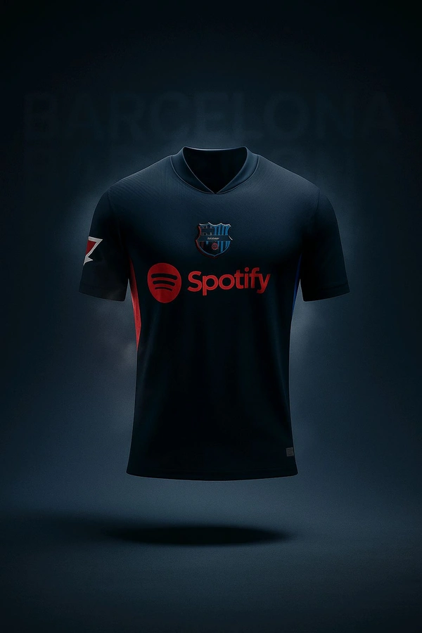 Sports Soccer Official New Latest Barcelona Black Jersey Home Away Kit Lamine Yamal 19  Football Jersey for Boys Kids Men  - XL