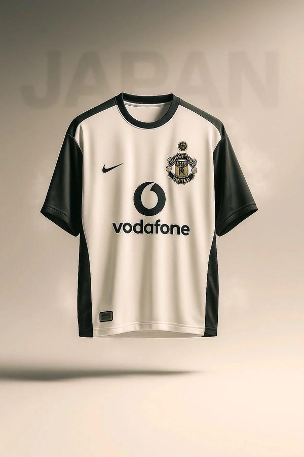 Five sleeve Manchester United away Beckham jersey 2001 - XL