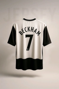 Five sleeve Manchester United away Beckham jersey 2001 - XXL