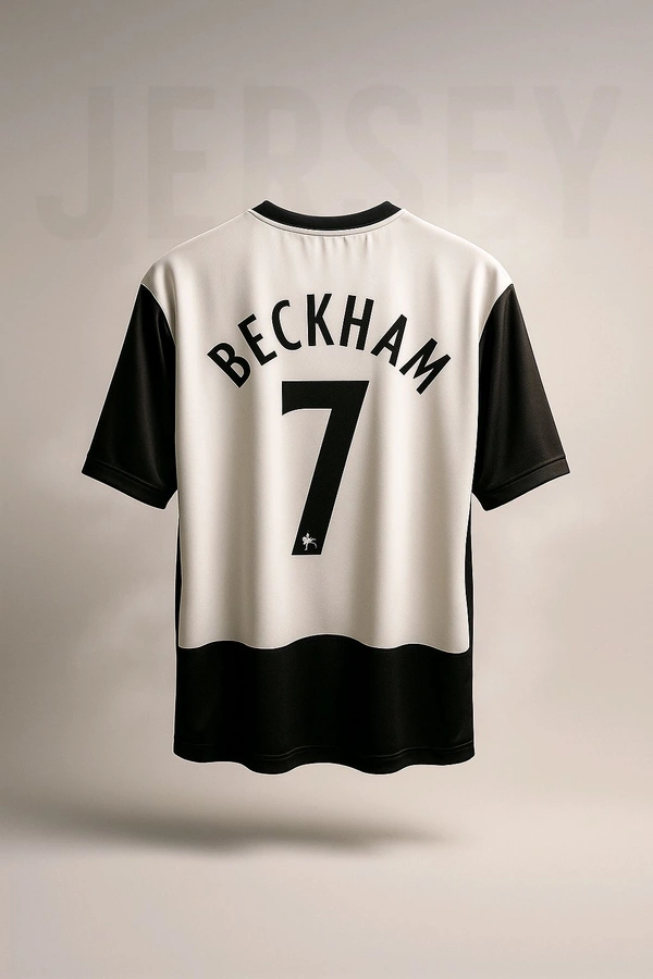 Five sleeve Manchester United away Beckham jersey 2001 - XXL