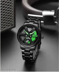 green colour wheel amlong watch with rotating allowey  - free size