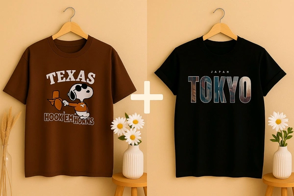 Urban Vibe Combo – TEXAS x TOKYO Tee Pack
 - Brown, M