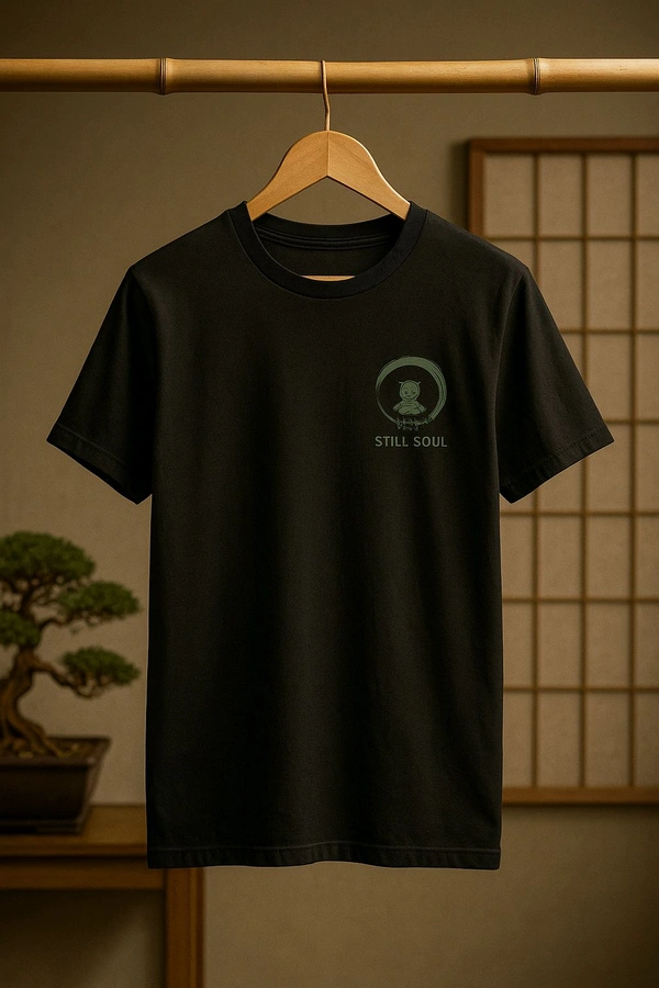 Peace is Power – Panda Zen Oversized Tee - Black