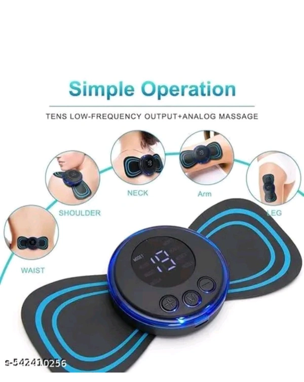 Smart Full Body Massager 

💪 Smart EMS Body Massager – Recharge Your Muscles Anytime, Anywhere!

Say goodbye to soreness and hello to ultimate relaxation with our Smart EMS (Electro Muscle Stimulation) Body Massager – your personal mini-therapist at home, work, or on the go!

