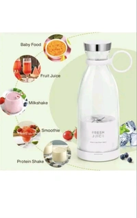 🍓 Fresh Juice Bottle – Portable Blender (Pink Edition)

✨ 100% Original Product by INDIEKA SELECT

Freshness now comes in a bottle! 💖
This elegant and compact Fresh Juice Bottle blends style and nutrition in one go. Whether you’re at the gym, school, or on-the-go — enjoy your favorite smoothies anytime, anywhere.

✅ Key Features:

🌀 Mini Fast Portable Blending (380ml) - Tickle Me Pink