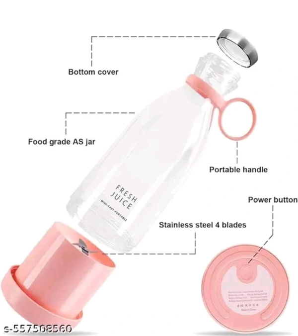 🍓 Fresh Juice Bottle – Portable Blender (Pink Edition)

✨ 100% Original Product by INDIEKA SELECT

Freshness now comes in a bottle! 💖
This elegant and compact Fresh Juice Bottle blends style and nutrition in one go. Whether you’re at the gym, school, or on-the-go — enjoy your favorite smoothies anytime, anywhere.

✅ Key Features:

🌀 Mini Fast Portable Blending (380ml) - Tickle Me Pink